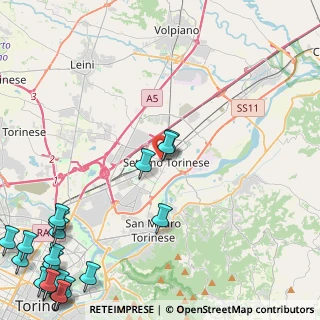 Mappa Via Regina Pacis, 10036 Settimo Torinese TO, Italia (7.559)