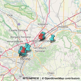 Mappa Via F. D. Roosevelt, 10036 Settimo Torinese TO, Italia (7.25222)