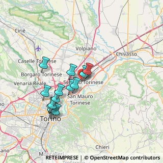 Mappa Via Regina Pacis, 10036 Settimo Torinese TO, Italia (6.63214)