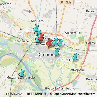 Mappa Via Gioconda, 26100 Cremona CR, Italia (1.35364)