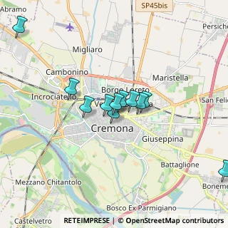 Mappa Via Foppone, 26100 Cremona CR, Italia (1.45455)