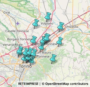 Mappa Via Orsola Rossi Maffiotti, 10036 Settimo Torinese TO, Italia (6.696)