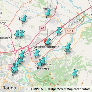 Mappa Via Orsola Rossi Maffiotti, 10036 Settimo Torinese TO, Italia (5.28278)