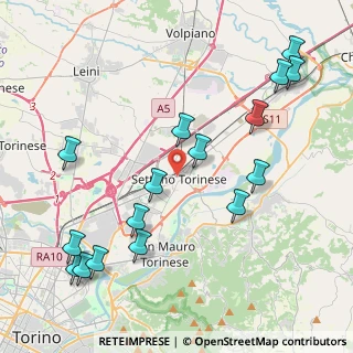Mappa Via Orsola Rossi Maffiotti, 10036 Settimo Torinese TO, Italia (4.9025)