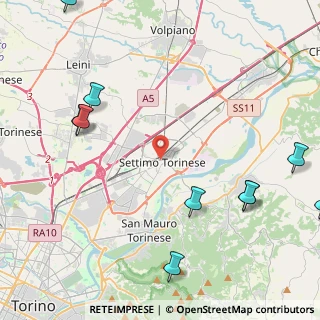 Mappa Via Orsola Rossi Maffiotti, 10036 Settimo Torinese TO, Italia (6.78692)