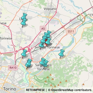 Mappa Via Orsola Rossi Maffiotti, 10036 Settimo Torinese TO, Italia (3.38615)