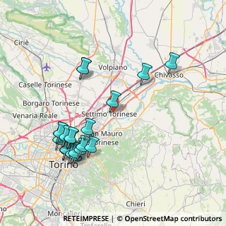 Mappa Via Pietro Maroncelli, 10036 Settimo Torinese TO, Italia (8.596)