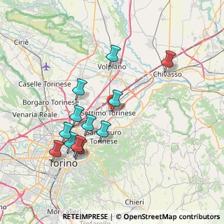 Mappa Via Pietro Maroncelli, 10036 Settimo Torinese TO, Italia (7.40583)