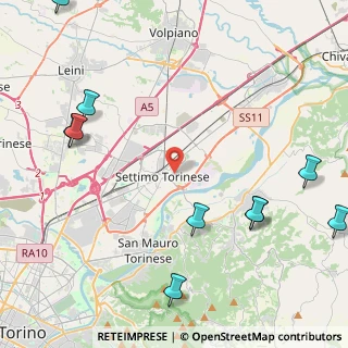 Mappa Via Pietro Maroncelli, 10036 Settimo Torinese TO, Italia (6.80846)