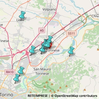 Mappa Via Pietro Maroncelli, 10036 Settimo Torinese TO, Italia (3.095)