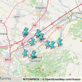 Mappa Via Pietro Maroncelli, 10036 Settimo Torinese TO, Italia (2.87333)