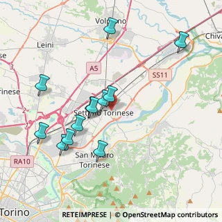 Mappa Via Pietro Maroncelli, 10036 Settimo Torinese TO, Italia (3.91417)