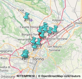 Mappa Via Donatello, 10071 Torino TO, Italia (5.23769)
