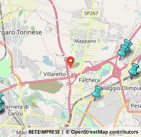 Mappa Via Donatello, 10071 Torino TO, Italia (3.82364)