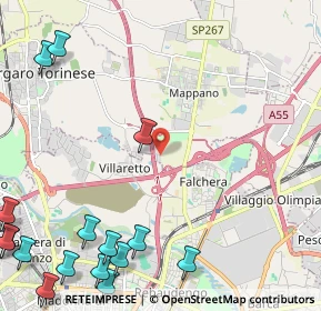 Mappa Via Donatello, 10071 Torino TO, Italia (3.52188)