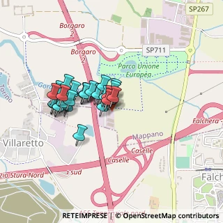 Mappa Via Donatello, 10071 Torino TO, Italia (0.33103)