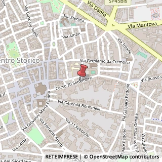 Mappa Corso 20 Settembre, 39, 26100 Cremona, Cremona (Lombardia)