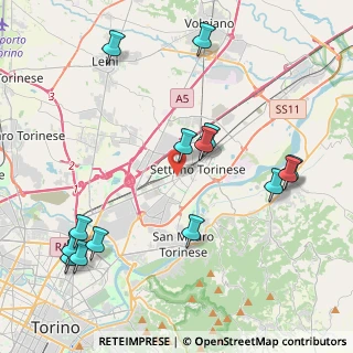 Mappa Via Luigi Einaudi, 10036 Settimo Torinese TO, Italia (4.86071)