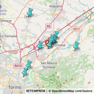 Mappa Via Luigi Einaudi, 10036 Settimo Torinese TO, Italia (2.7025)