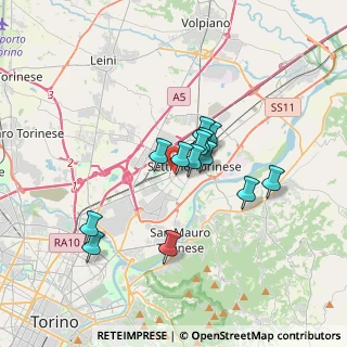 Mappa Via Luigi Einaudi, 10036 Settimo Torinese TO, Italia (2.64615)