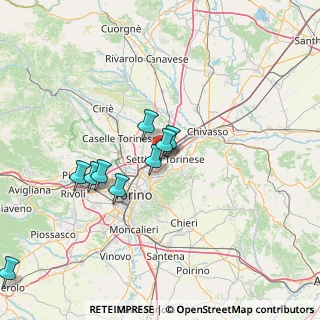 Mappa Via Luigi Einaudi, 10036 Settimo Torinese TO, Italia (22.89545)