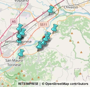 Mappa Via Sobrero, 10090 Gassino Torinese TO, Italia (3.1675)