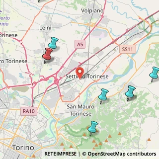 Mappa Via Fermi Enrico, 10036 Settimo Torinese TO, Italia (6.87462)