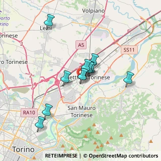 Mappa Via Fermi Enrico, 10036 Settimo Torinese TO, Italia (2.65083)