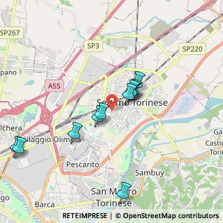 Mappa Via Fermi Enrico, 10036 Settimo Torinese TO, Italia (1.79091)