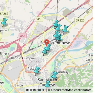 Mappa Via Fermi Enrico, 10036 Settimo Torinese TO, Italia (2.03083)