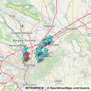 Mappa Via Fermi Enrico, 10036 Settimo Torinese TO, Italia (5.99333)