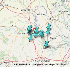 Mappa SP 54, 15040 Frassineto Po AL (8.45133)