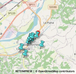 Mappa Strada Cerreto, 10090 Gassino Torinese TO, Italia (1.28545)