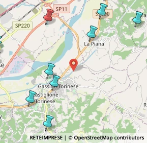 Mappa Strada Cerreto, 10090 Gassino Torinese TO, Italia (3.7365)