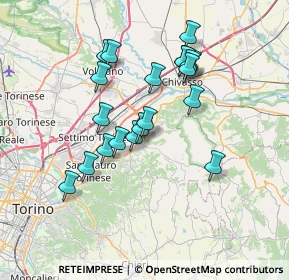 Mappa Strada Cerreto, 10090 Gassino Torinese TO, Italia (6.428)