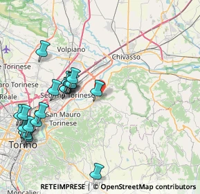 Mappa Strada Cerreto, 10090 Gassino Torinese TO, Italia (9.49)