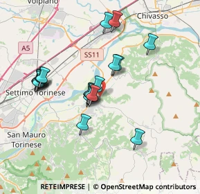 Mappa Strada Cerreto, 10090 Gassino Torinese TO, Italia (3.3925)