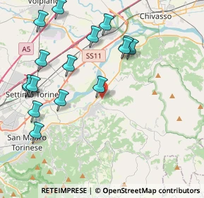 Mappa Strada Cerreto, 10090 Gassino Torinese TO, Italia (4.66125)