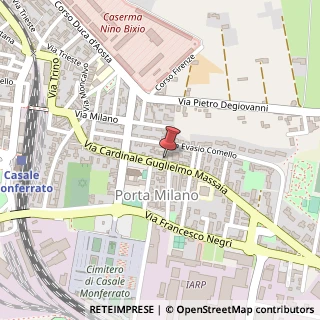 Mappa Via Guglielmo Massaia, 60, 15033 Casale Monferrato, Alessandria (Piemonte)