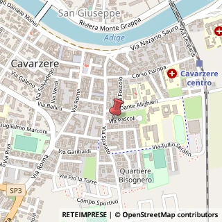 Mappa Via Giovanni Pascoli, 2, 30014 Cavarzere, Venezia (Veneto)