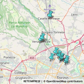 Mappa Via A. Mensa, 10078 Venaria Reale TO, Italia (4.43167)