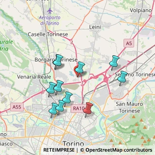 Mappa Via Canova, 10071 Borgaro torinese TO, Italia (3.57091)