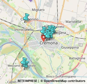 Mappa Via Alessandro Capra, 26100 Cremona CR, Italia (1.17636)