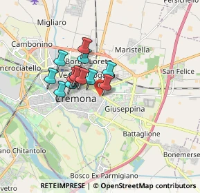 Mappa Via degli Ippocastani, 26100 Cremona CR, Italia (1.17692)