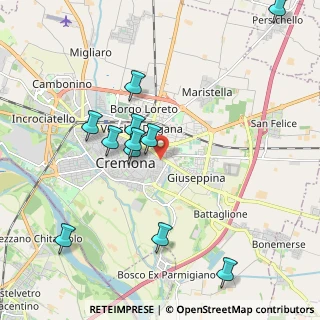 Mappa Via Buoso da Dovara, 26100 Cremona CR, Italia (2.09818)