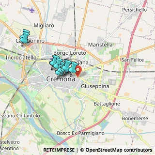 Mappa Via Buoso da Dovara, 26100 Cremona CR, Italia (1.46909)