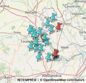 Mappa Via Cesare Balbo, 15040 Frassineto po AL, Italia (10.551)