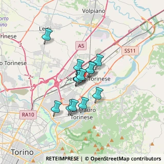Mappa Via Gioacchino Rossini, 10036 Settimo Torinese TO, Italia (2.34154)