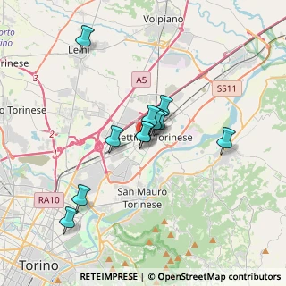 Mappa Via Gioacchino Rossini, 10036 Settimo Torinese TO, Italia (2.635)