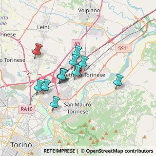 Mappa Via Gioacchino Rossini, 10036 Settimo Torinese TO, Italia (2.84833)